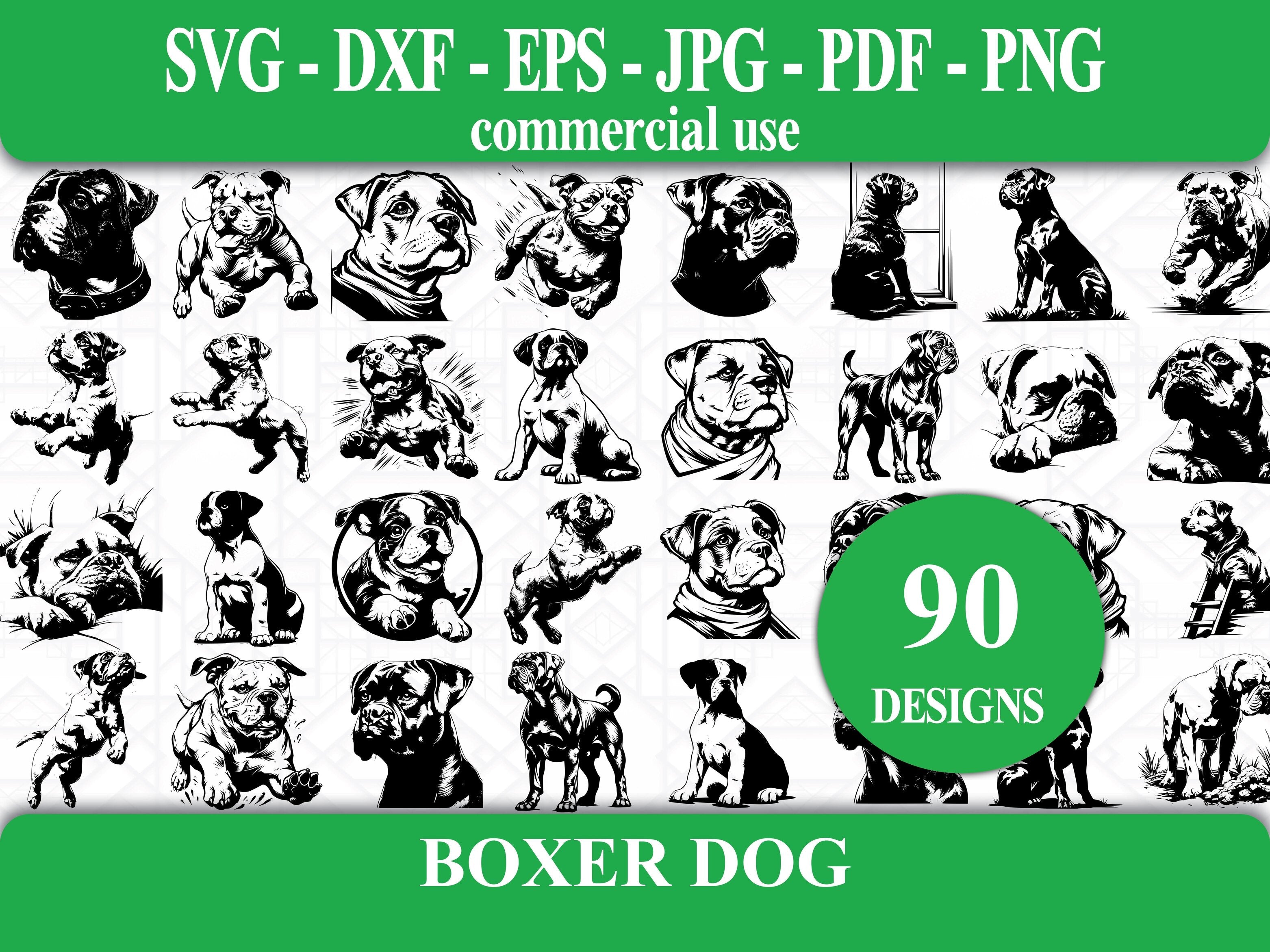 Boxer Dog SVG Bundle - CraftNest - Digital Crafting and Art