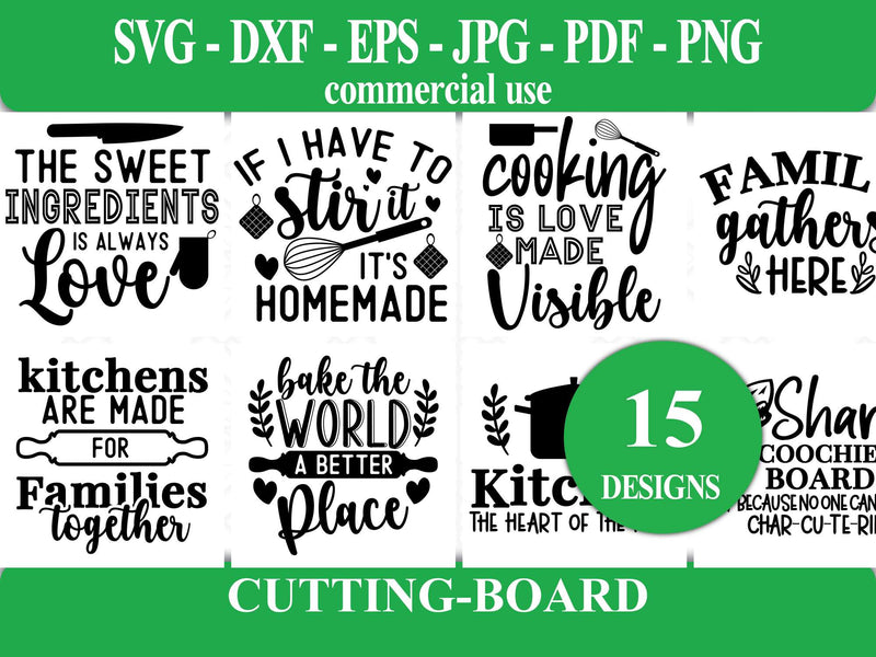 Cutting Board SVG - CraftNest - Digital Crafting and Art