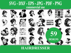 Hairdresser SVG Bundle - CraftNest - Digital Crafting and Art