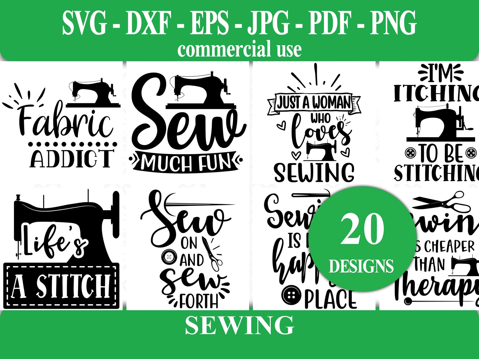 Sewing SVG - CraftNest - Digital Crafting and Art