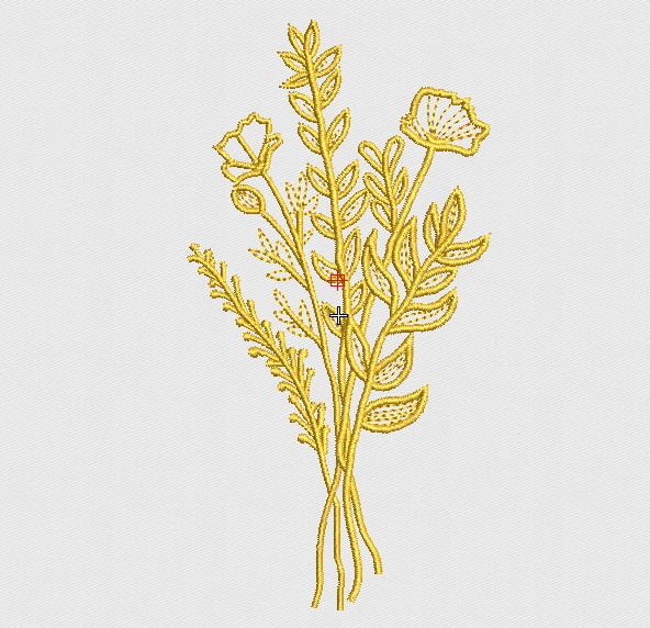 Wheat Embroidery Design