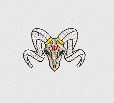 Skull Embroidery Design