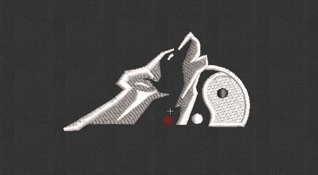 Wolf Embroidery Design