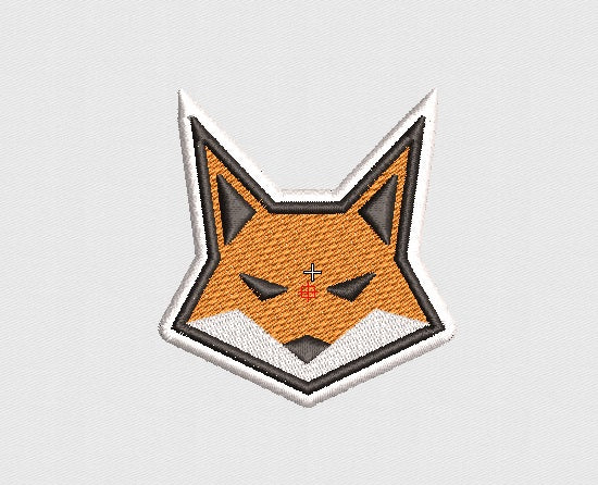 Fox Embroidery Design