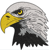 Eagle Face Embroidery Design