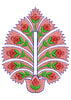 Asian King Embroidery Design