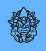 Black Stylized Design Embroidery Design