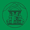 Temple With Mountains Embroidery Design