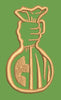 Hand Holding Money Bag Embroidery Design