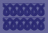 Guilloche Loop Continuous Border Embroidery Design