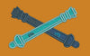 Crossed Cannons Embroidery Design