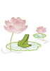 Frog Color Blending Embroidery Design