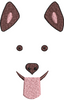 Dog Face Embroidery Design
