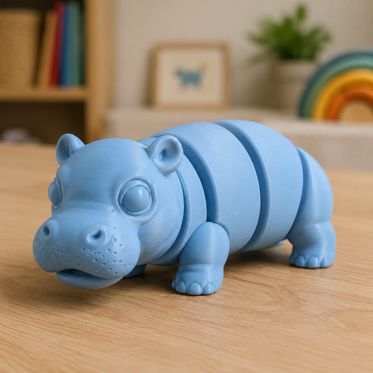 Baby Hippo Figurine Print STL File