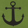 Anchor Black Nautical Emblem Embroidery Design