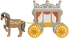 Horse Cart Embroidery Design