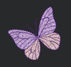 Purple Butterfly Embroidery Design