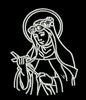 Religious Figure Embroidery Design