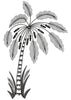 Beach Plant Embroidery Design