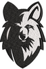 Wolf Embroidery Design