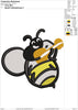 Honey Bee Embroidery Design