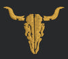 Bull Skull Embroidery Design