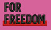 For Freedom Emblem Embroidery Design