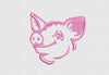 Pig Embroidery Design