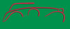 Minimalist Automotive Profile Embroidery Design