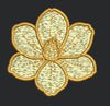 Golden Flower Embroidery Design