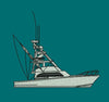 Sportfisher Teal Stitch Embroidery Design