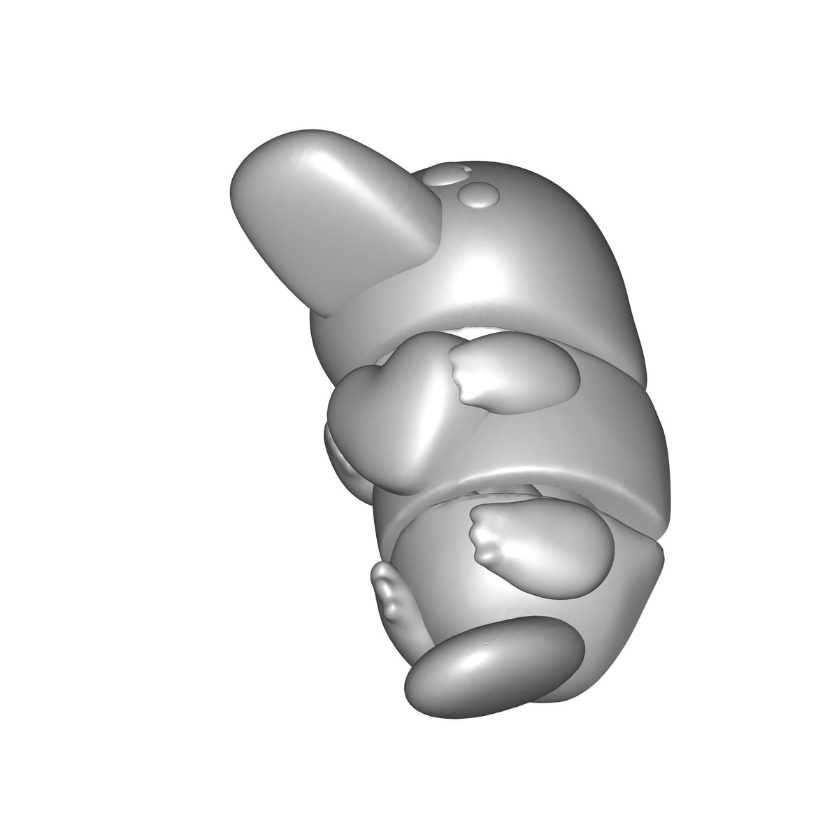 Platypus and the Valentine's Heart Print STL File