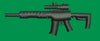 Scoped Tactical Rifle Embroidery Design