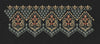 Floral Jacquard Woven White Flowers Embroidery Design