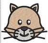 Cat Face Embroidery Design