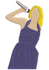 Singing Girl Embroidery Design