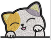 Cat Face Embroidery Design