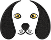 Dog Face Embroidery Design