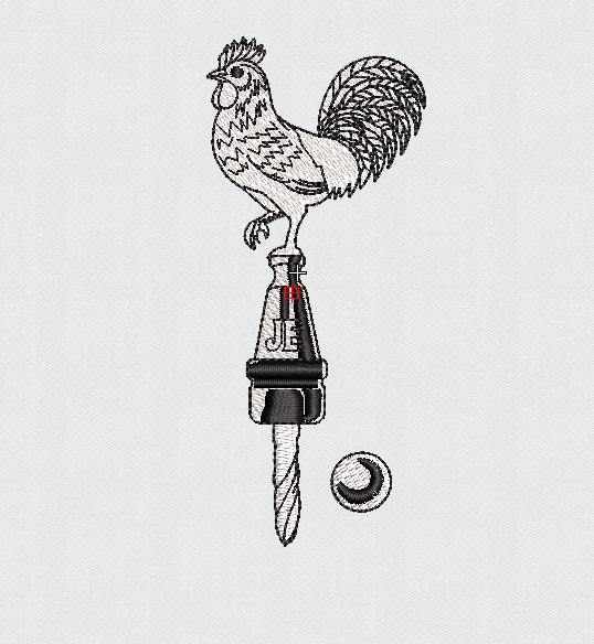 Chicken Embroidery Design
