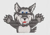 Wolf Embroidery Design
