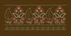 Alternating Paisley Floral Stem Border Embroidery Design