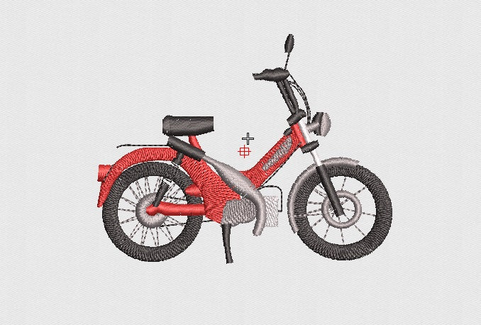 Bike Embroidery Design
