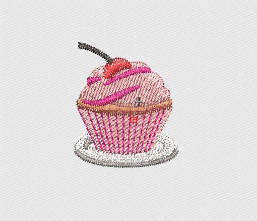 Ice Cream Embroidery Design