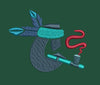 Pipe and Headdress Embroidery Design