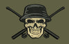 Skull With Hat Embroidery Design