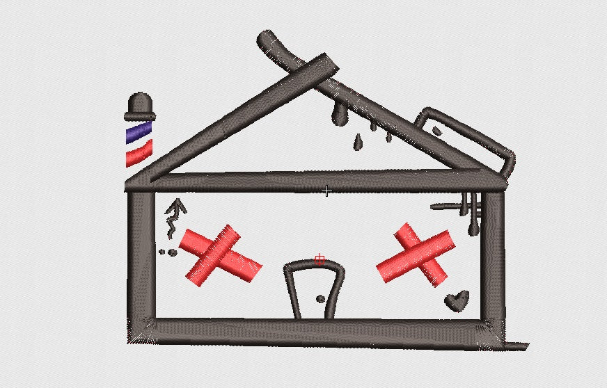 House Embroidery Design