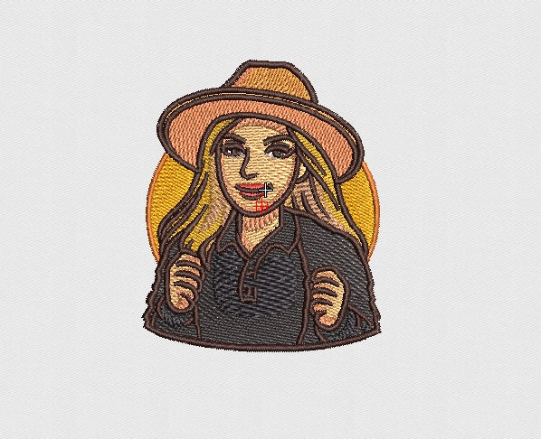 Girl Embroidery Design