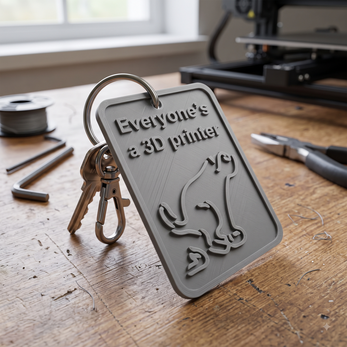 Everyone Is a 3D Printer Sign Decor Print STL File