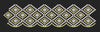 Floral Border Golden Embroidery Design