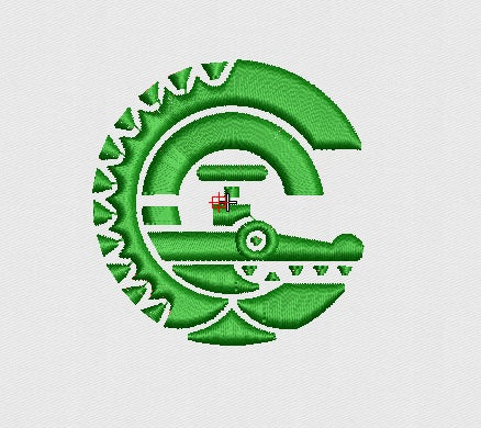 Crocodile Embroidery Design
